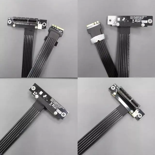 Alt view image 3 of 7 - ADT-Link PCIe 4.0 Oculink(SFF-8611/SFF-8612) to PCI Express x16 eGPU Adapter for GPD Win Max2 External Graphics Card & SSD (F9G-BK7+F9934-50cm)