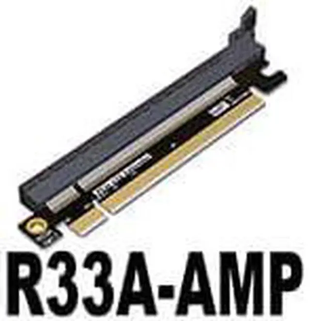 Alt view image 2 of 3 - ADT-Link PCIe 4.0 x16 x8 x4 Male to x16 Female Riser Extension Adapter Heightened Test Protection Card (R33A-AMP)