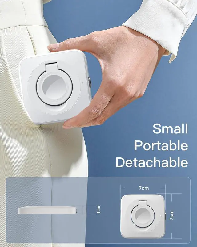 Alt view image 4 of 7 - Foldable Wireless Magnetic iWatch Charger, Wireless Magnetic Charging Pad, Compatible with iWatch 2/3/4/5/6/7/8(White)