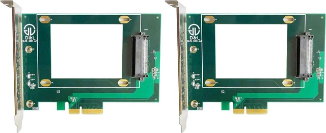 Main image of PCIe 4X to U.2 NVMe Adapter, PCIe 4X to SFF-8639 Interface for 2.5" NVMe SSD(PEX4SFF8639) (Pack of 2)