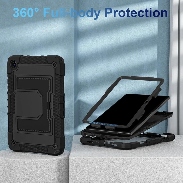 Alt view image 2 of 7 - Case for SAM-SUNG Galaxy Tab A11 Plus/A9 Plus 11 Inch,Heavy Duty Shockproof Cover for SAM-SUNG Tablet A11+/A9+ Case with Kickstand Shoulder Strap,Black
