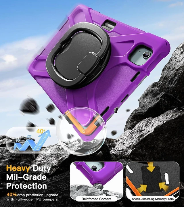 Alt view image 3 of 7 - for iPad Air 11 Inch Case, Air 5th/4th Gen & Pro 11" 4th/3rd/2nd/1st