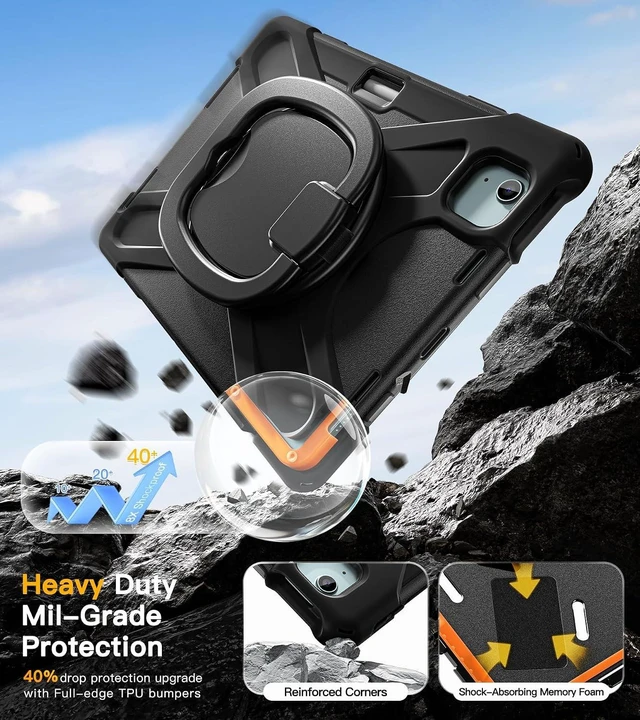 Alt view image 3 of 7 - for iPad Air 11 Inch Case, Air 5th/4th Gen & Pro 11" 4th/3rd/2nd/1st