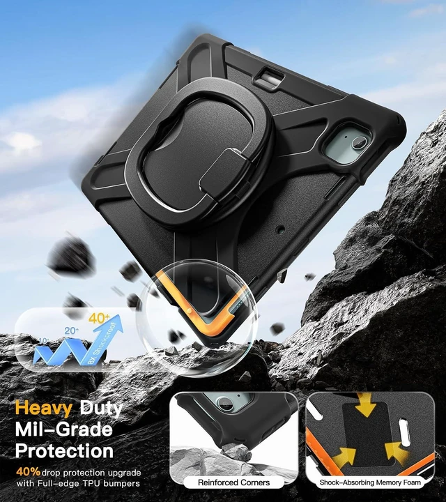 Alt view image 3 of 7 - for iPad Air 13 Inch Case, iPad Pro 12.9 Inch 6th/5th/4th/3rd Gen