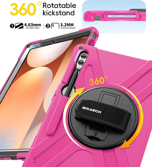 Alt view image 6 of 7 - Case Galaxy Tab S10 Plus/ S9 Plus/ S9 FE+/ S8 Plus/ S7 Plus/ S7 FE