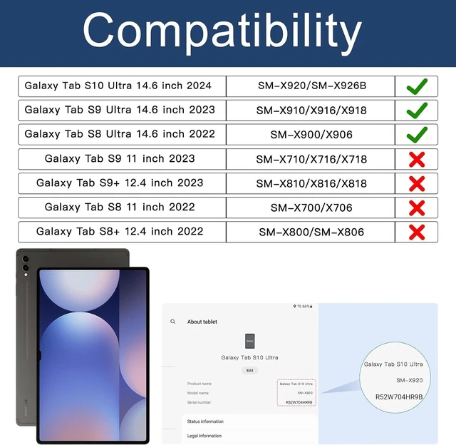 Alt view image 2 of 6 - Case for SAM-SUNG Galaxy Tab S10/ 9/8 Ultra: 14.6 inch