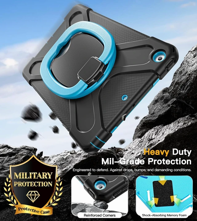 Alt view image 3 of 7 - for iPad 9th/8th/7th Generation Case Kids - 2021/2020/2019 10.2 Inch