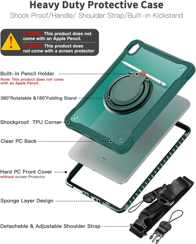 Alt view image 3 of 7 - for iPad (A16) 11th/ 10th Generation Case - 11/10.9 inch 2025/2022