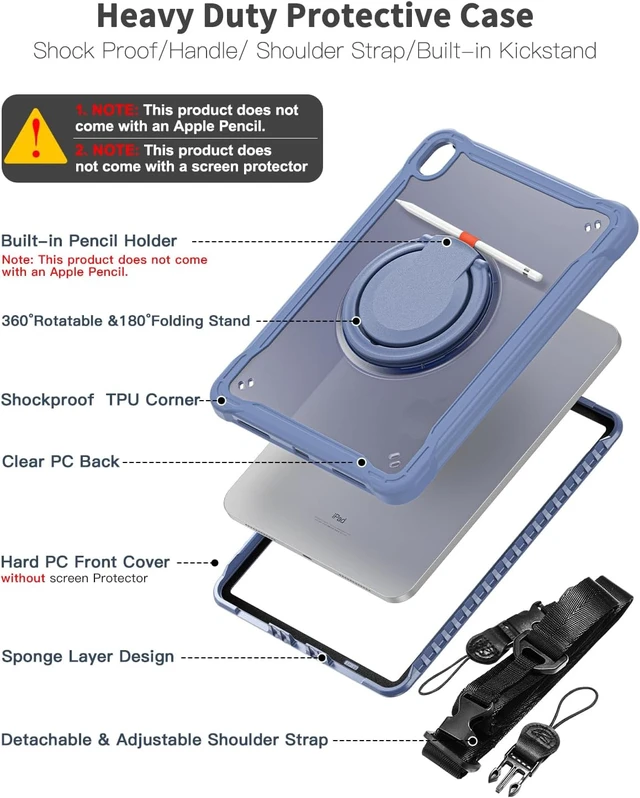 Alt view image 3 of 7 - for iPad (A16) 11th/ 10th Generation Case - 11/10.9 inch 2025/2022