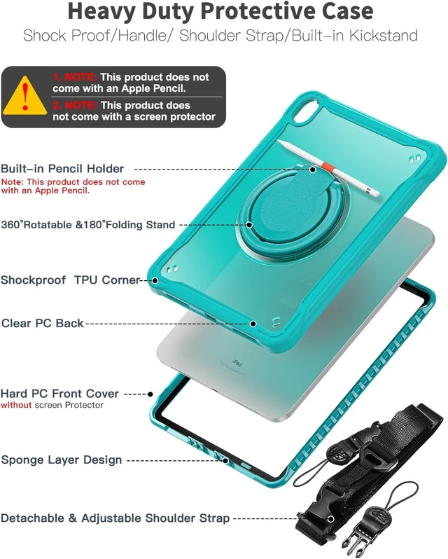 Alt view image 3 of 7 - for iPad (A16) 11th/ 10th Generation Case - 11/10.9 inch 2025/2022