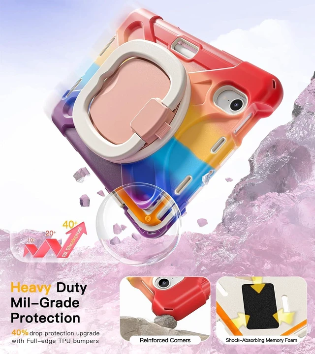 Alt view image 3 of 7 - Case for iPad mini 7 (A17 Pro) - iPad mini 7th/6th Generation Case