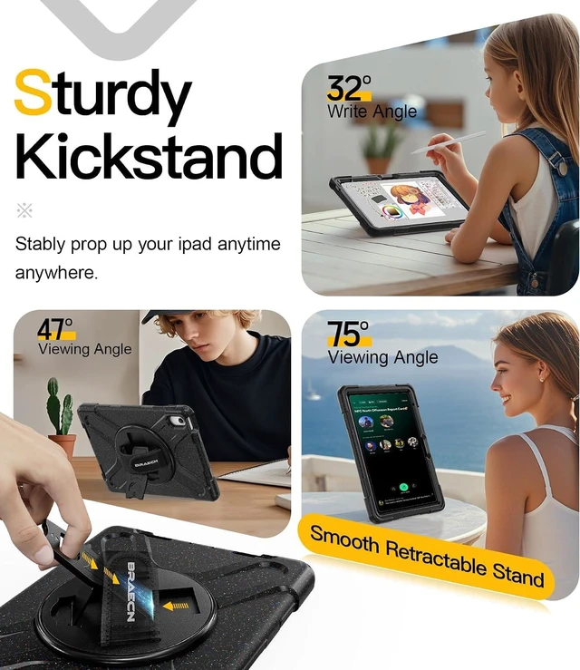 Alt view image 5 of 7 - Case for iPad (A16) 11th/10th Generation - (11''/10.9'') 2025/2022