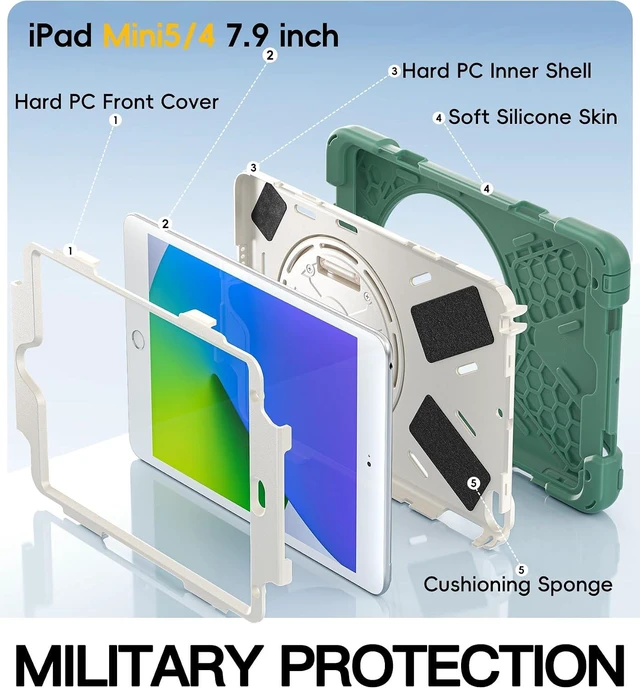 Alt view image 5 of 7 - iPad mini 5 Case, iPad mini 4 Case - Emerald Green