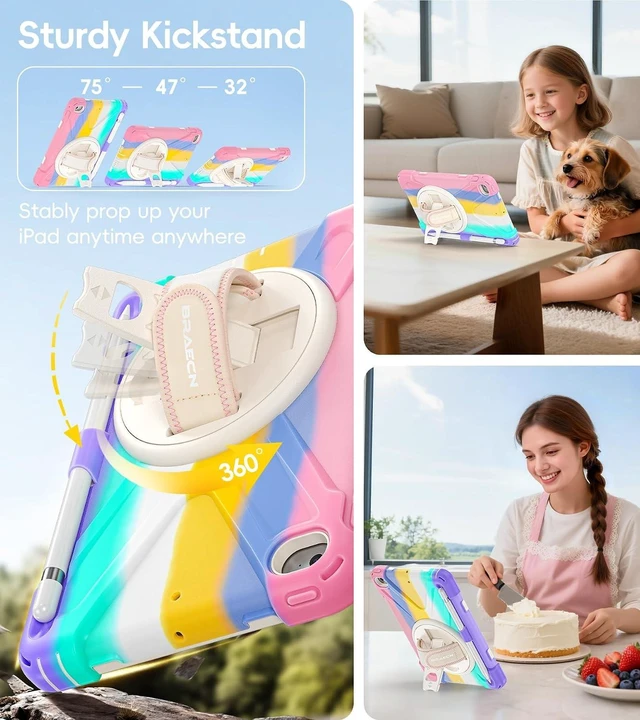 Alt view image 4 of 7 - iPad mini 5 Case, iPad mini 4 Case - Rainbow