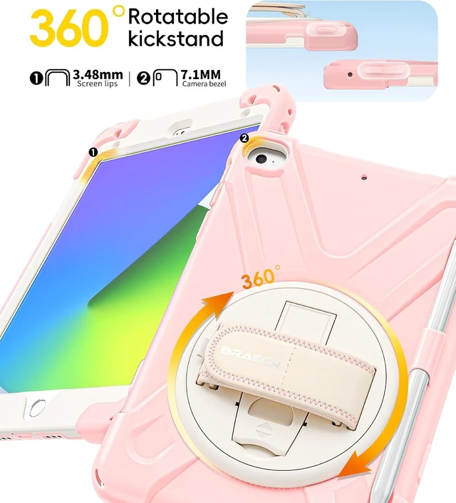 Alt view image 7 of 7 - iPad mini 5 Case, iPad mini 4 Case - Pink