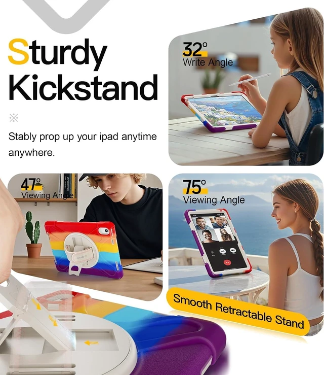 Alt view image 4 of 7 - Case for iPad (A16) 11th/10th Generation - (11''/10.9'') 2025/2022