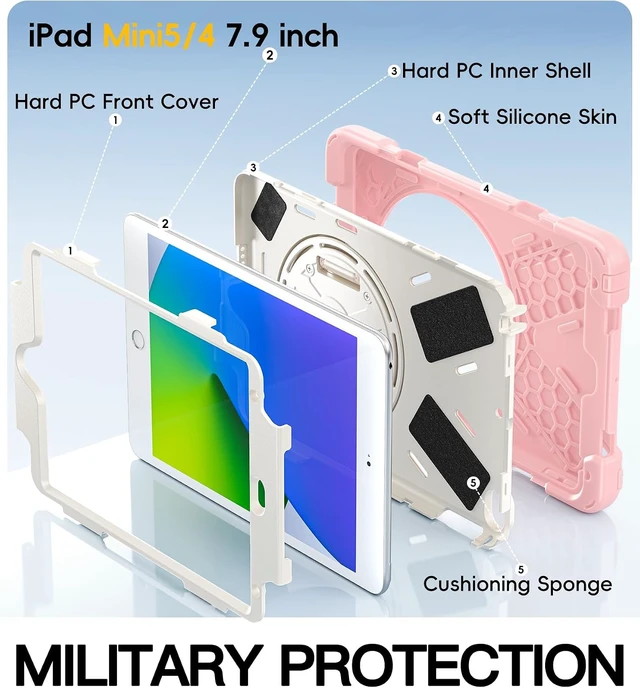 Alt view image 5 of 7 - iPad mini 5 Case, iPad mini 4 Case - Pink