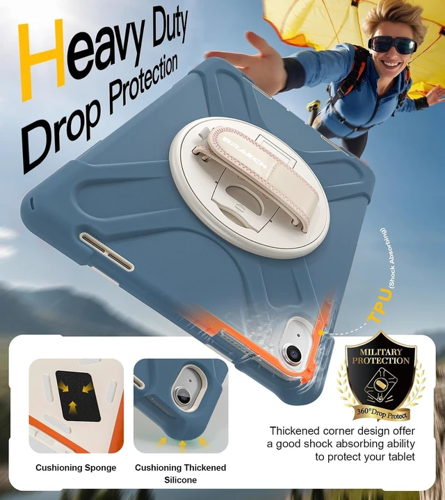 Alt view image 4 of 7 - Case for iPad (A16) 11th/10th Generation - (11''/10.9'') 2025/2022