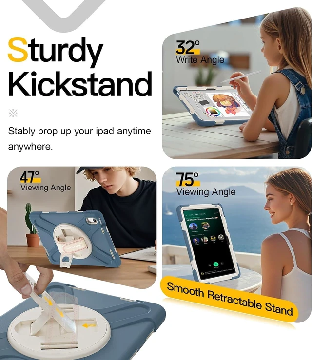Alt view image 5 of 7 - Case for iPad (A16) 11th/10th Generation - (11''/10.9'') 2025/2022