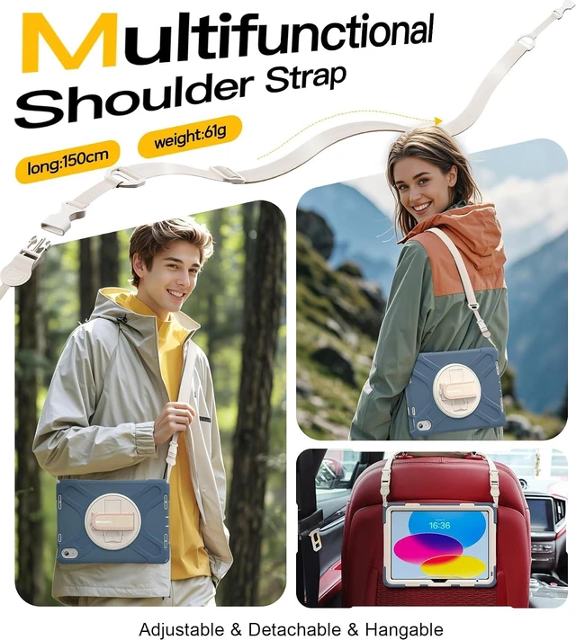 Alt view image 7 of 7 - Case for iPad (A16) 11th/10th Generation - (11''/10.9'') 2025/2022