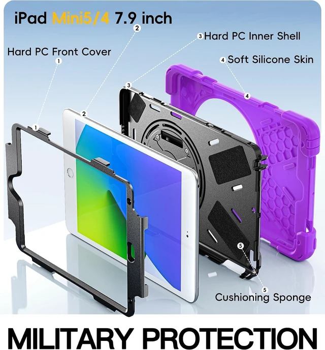 Alt view image 5 of 7 - iPad mini 5 Case, iPad mini 4 Case - Purple
