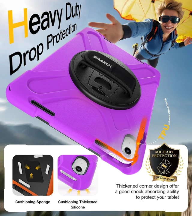 Alt view image 4 of 7 - Case for iPad (A16) 11th/10th Generation - (11''/10.9'') 2025/2022