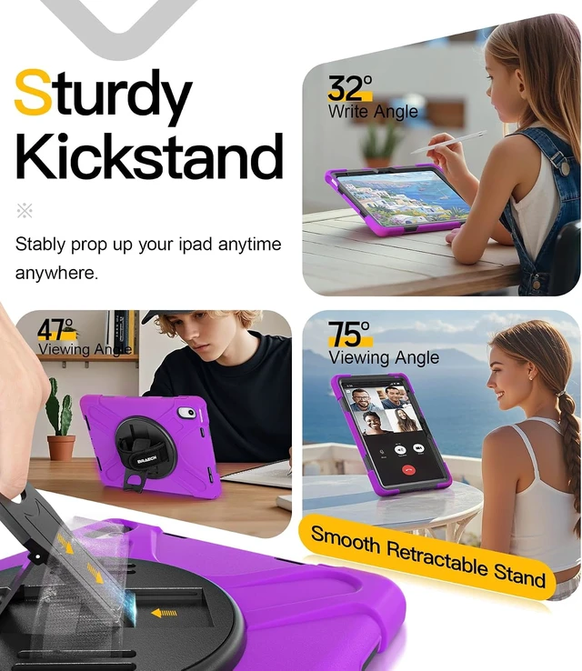 Alt view image 5 of 7 - Case for iPad (A16) 11th/10th Generation - (11''/10.9'') 2025/2022