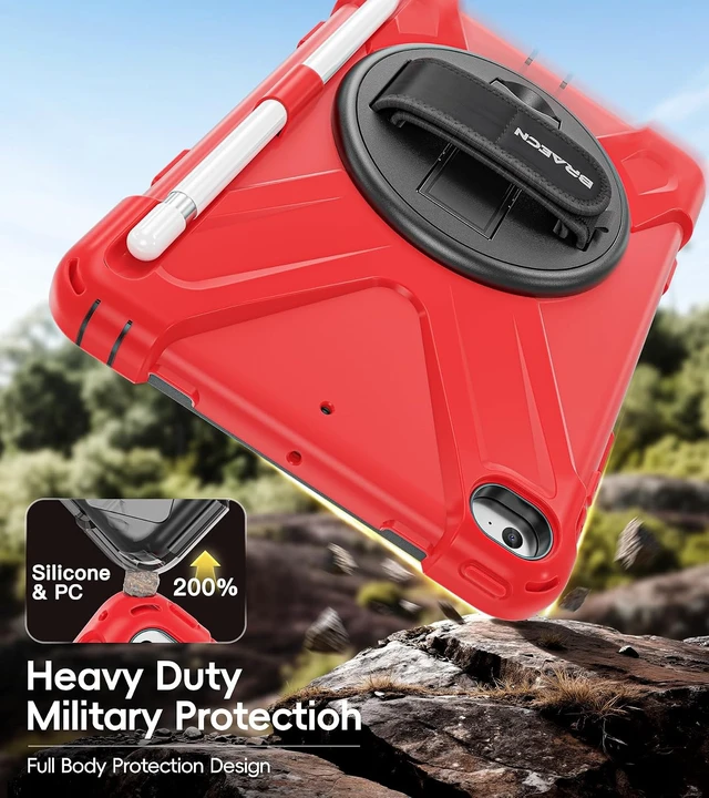 Alt view image 3 of 7 - iPad mini 5 Case, iPad mini 4 Case - Red