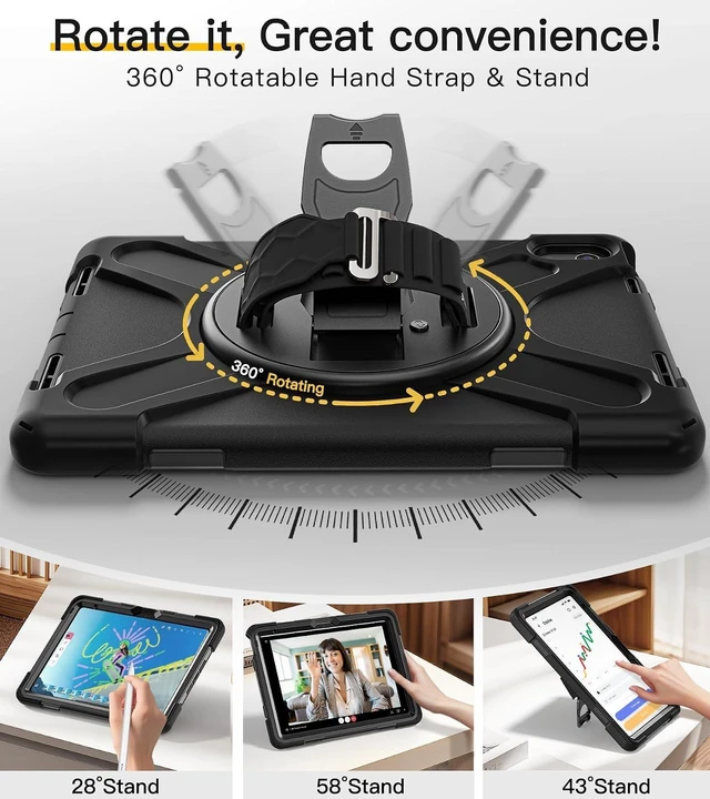Alt view image 4 of 7 - Case for iPad A16 11th Generation/ 10th Gen: 11/10.9" 2025/2022