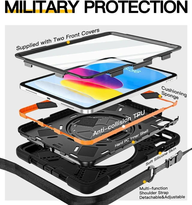 Alt view image 6 of 7 - Case for iPad A16 11th Generation/ 10th Gen: 11/10.9" 2025/2022