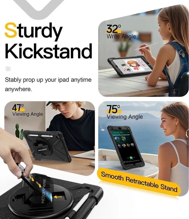 Alt view image 6 of 7 - for iPad 9th/ 8th/ 7th Generation Case - 10.2 Inch 2021/2020/2019