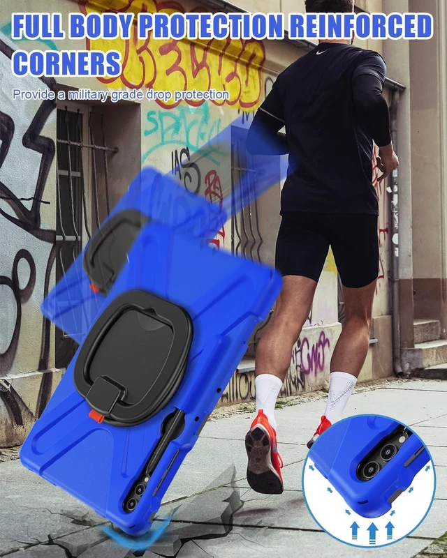 Alt view image 6 of 7 - Case for SAM-SUNG Galaxy Tab S10+ Plus/S9 FE+/S9+/S8+/S7 FE/S7+ 12.4"