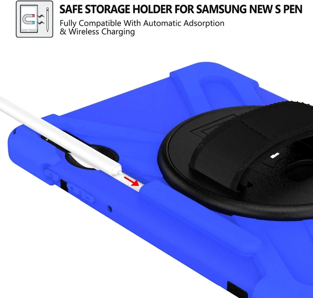 Alt view image 4 of 7 - Case for Galaxy Tab S6: 10.5" 2019 SAM-SUNG SM-T860/T865/T867 Blue