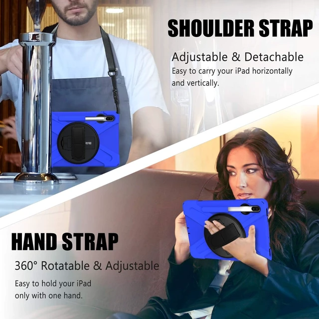 Alt view image 5 of 7 - Case for Galaxy Tab S6: 10.5" 2019 SAM-SUNG SM-T860/T865/T867 Blue