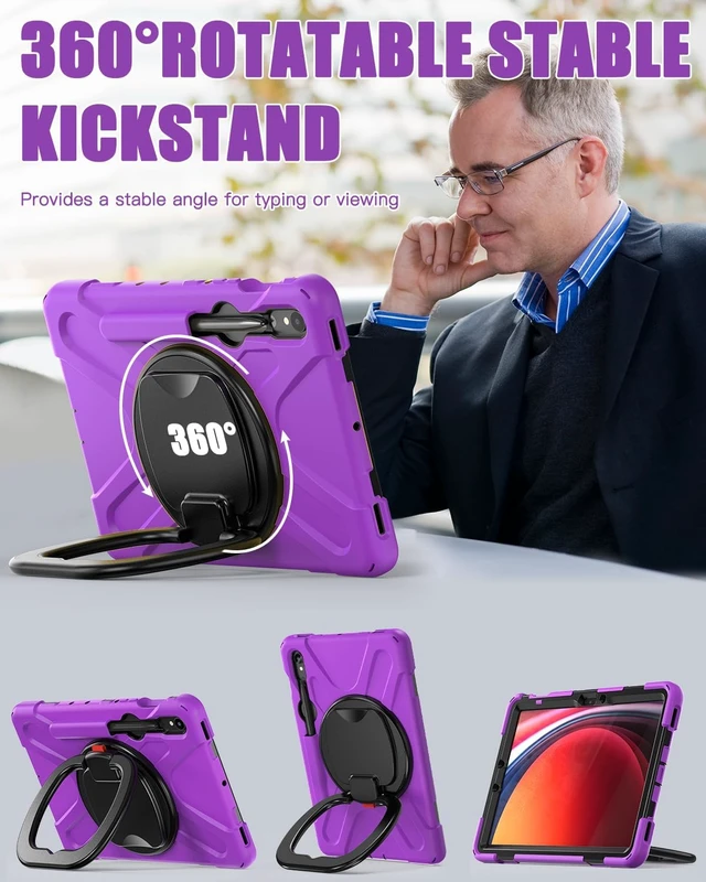 Alt view image 3 of 7 - Case for Galaxy Tab S10 Lite/ S10 FE/ S9 FE 10.9" & S9/ S8/ S7 11"