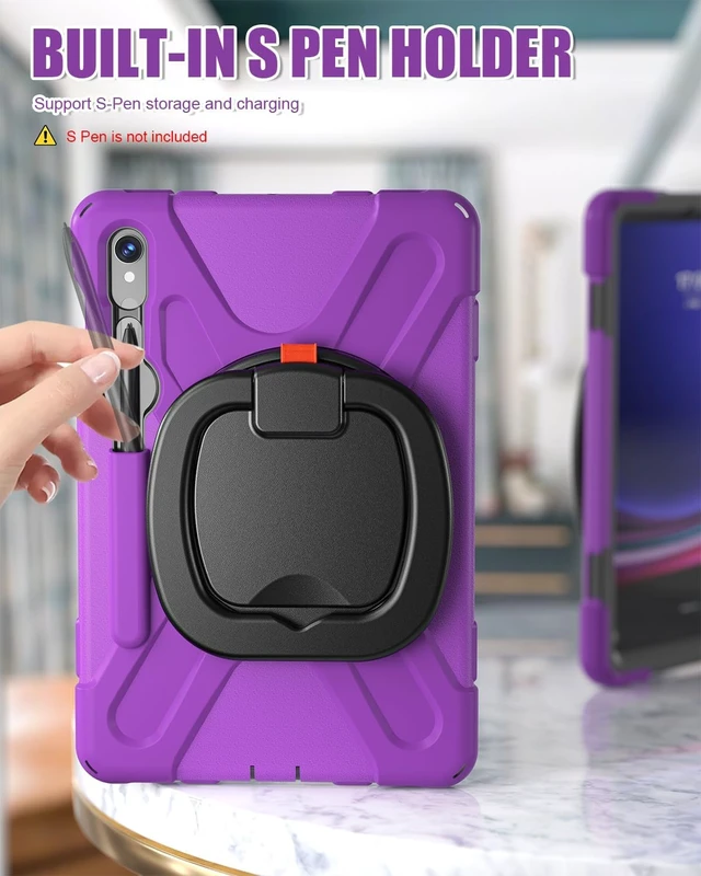 Alt view image 7 of 7 - Case for Galaxy Tab S10 Lite/ S10 FE/ S9 FE 10.9" & S9/ S8/ S7 11"