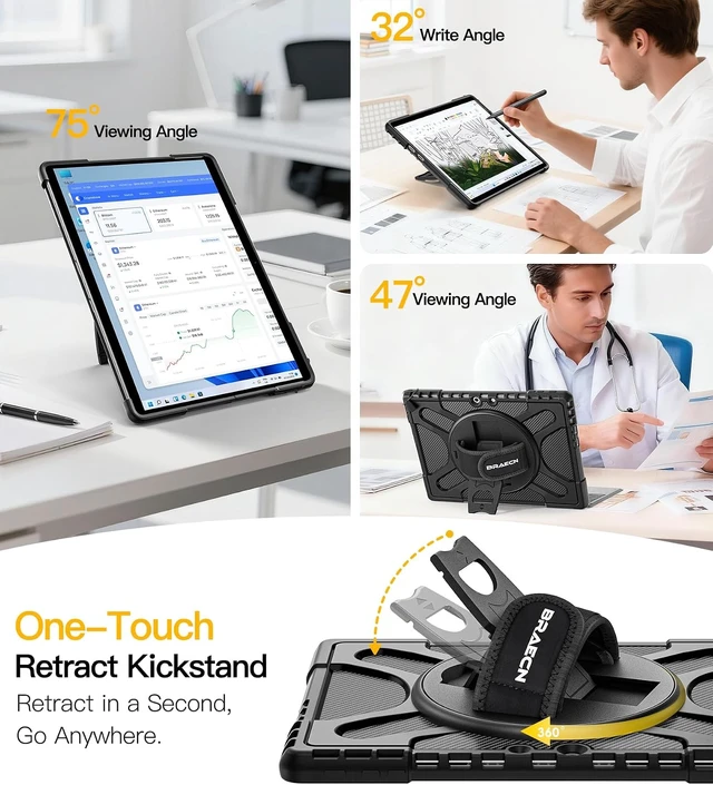 Alt view image 5 of 7 - Case for Surface Pro 12th/11/10/9-13 inch 2026-2022 Microsoft