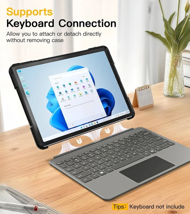 Alt view image 4 of 7 - Case for Surface Pro 12-12 inch 2025 Microsoft Black