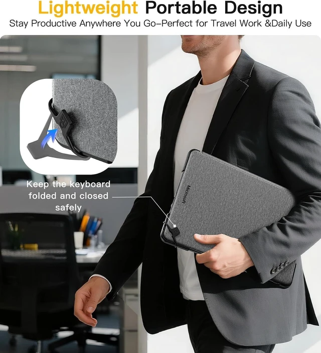 Alt view image 5 of 7 - Case for Surface Pro 12-12 inch 2025 Microsoft Black
