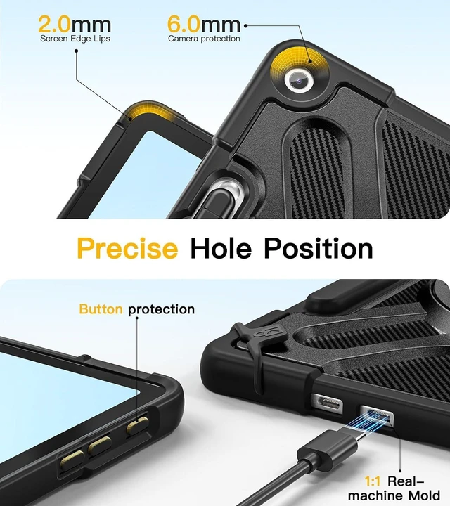 Alt view image 7 of 7 - Case for Surface Pro 12-12 inch 2025 Microsoft Black