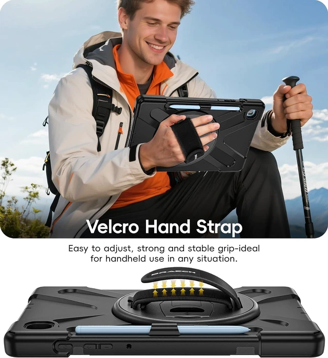Alt view image 6 of 7 - Case for SAM-SUNG Galaxy Tab S6 lite - 10.4" 2024 2022 2020 Black