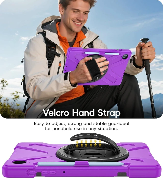 Alt view image 6 of 7 - Case for SAM-SUNG Galaxy Tab S6 lite - 10.4" 2024 2022 2020 Purple