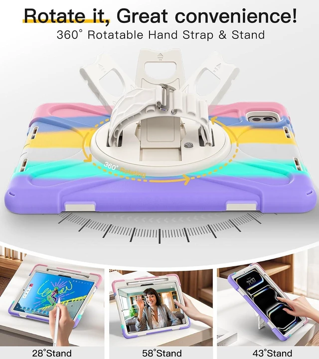 Alt view image 4 of 7 - Case for iPad Pro 11 inch: M5 2025 & M4 2024