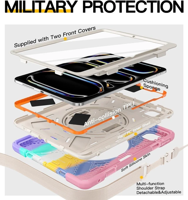 Alt view image 6 of 7 - Case for iPad Pro 11 inch: M5 2025 & M4 2024
