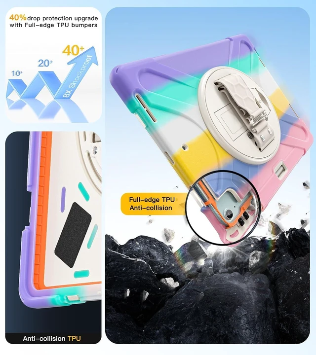 Alt view image 3 of 7 - Case for iPad Air 13 Inch: M4/M3/M2, iPad Pro 12.9 Inch2022-2018