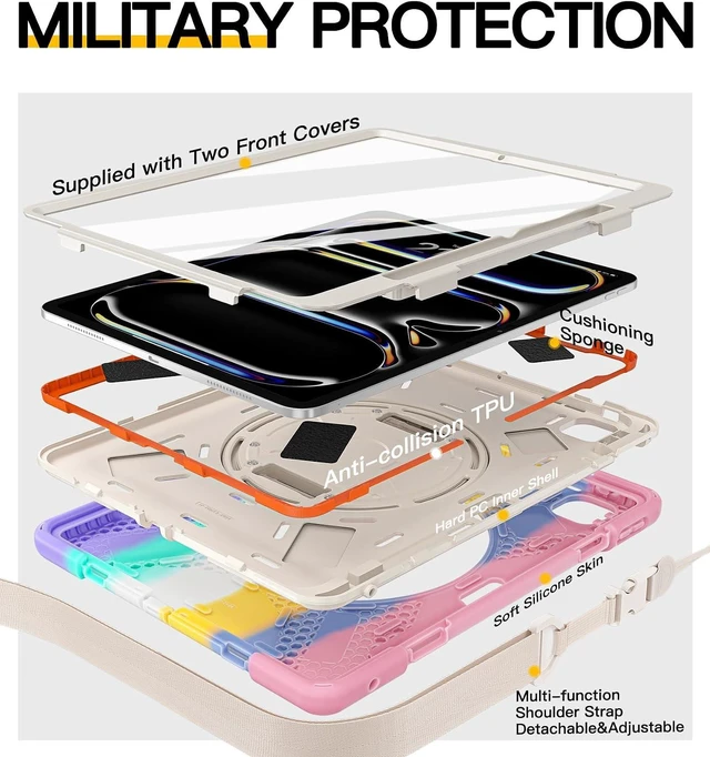 Alt view image 6 of 7 - for iPad Pro 13 inch Case: M5 2025/ M4 2024