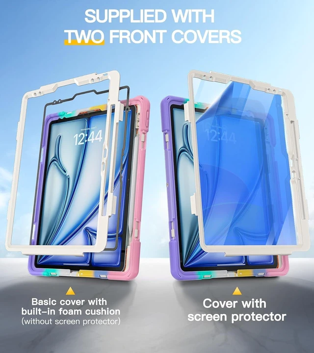 Alt view image 7 of 7 - Case for iPad Air 13 Inch: M4/M3/M2, iPad Pro 12.9 Inch2022-2018