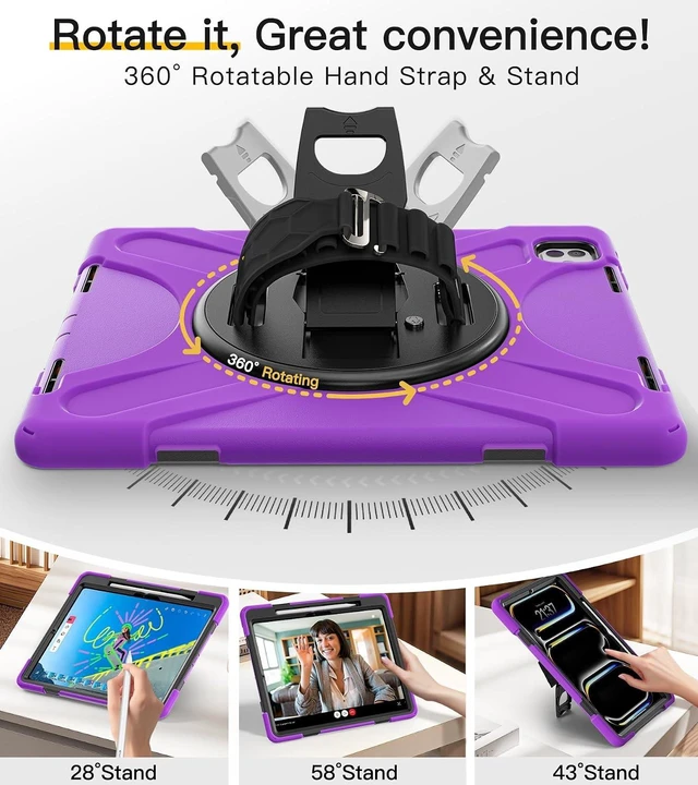 Alt view image 4 of 7 - for iPad Pro 13 inch Case: M5 2025/ M4 2024