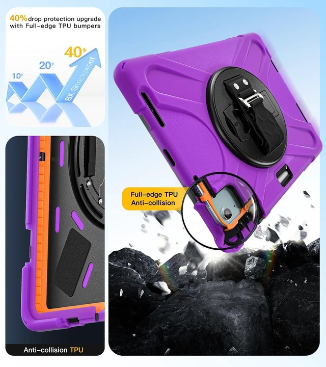 Alt view image 3 of 7 - Case for iPad Air 11 inch: M4/M3/M2/5th/4th, iPad Pro 11 inch: 4-1st