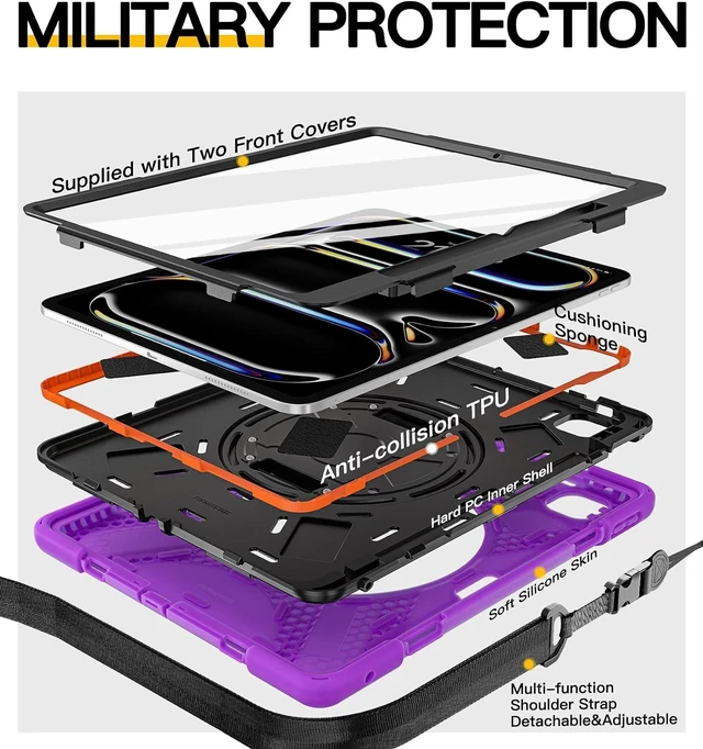 Alt view image 6 of 7 - for iPad Pro 13 inch Case: M5 2025/ M4 2024